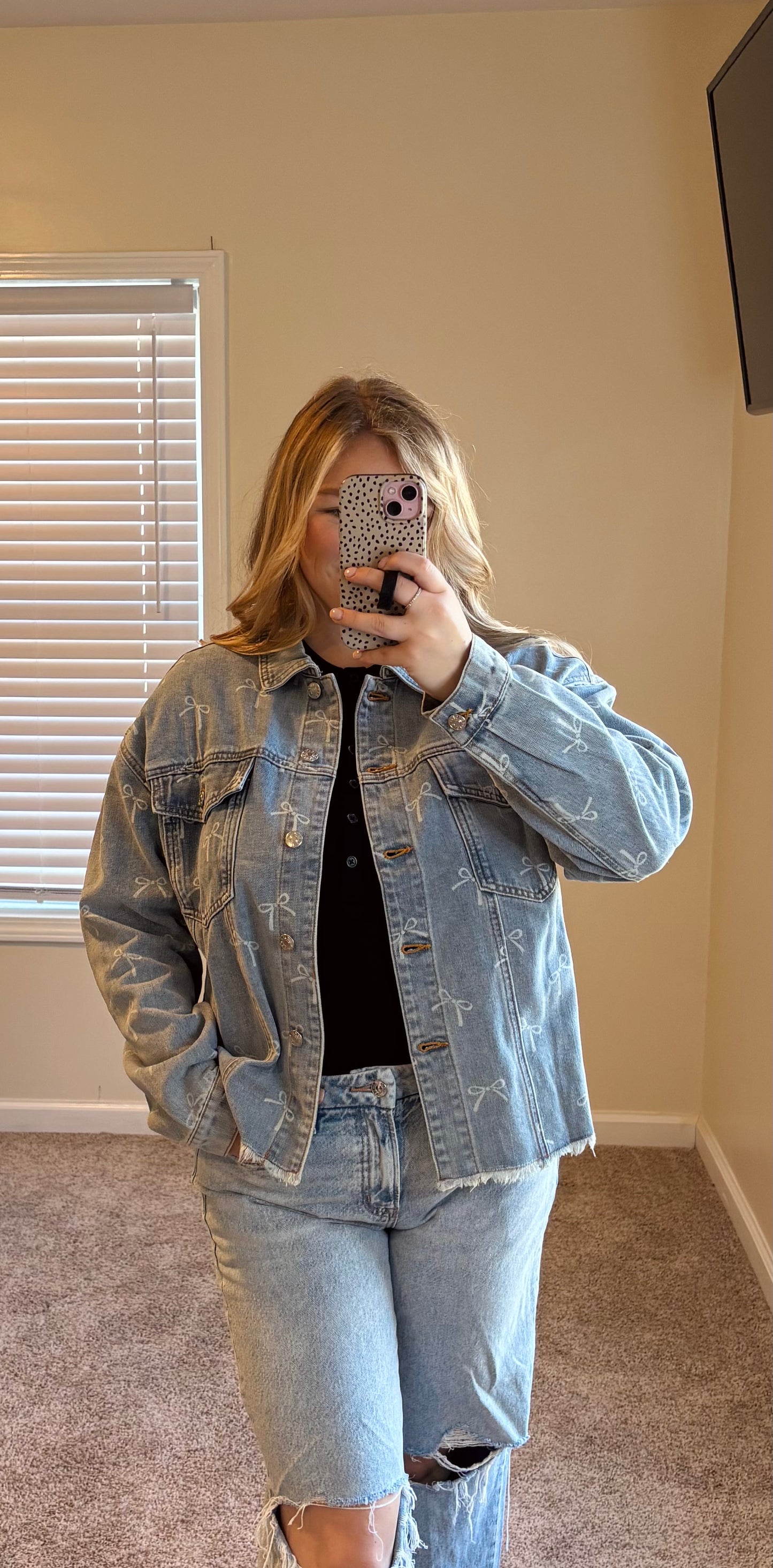 Buttons And Bows Denim Jacket