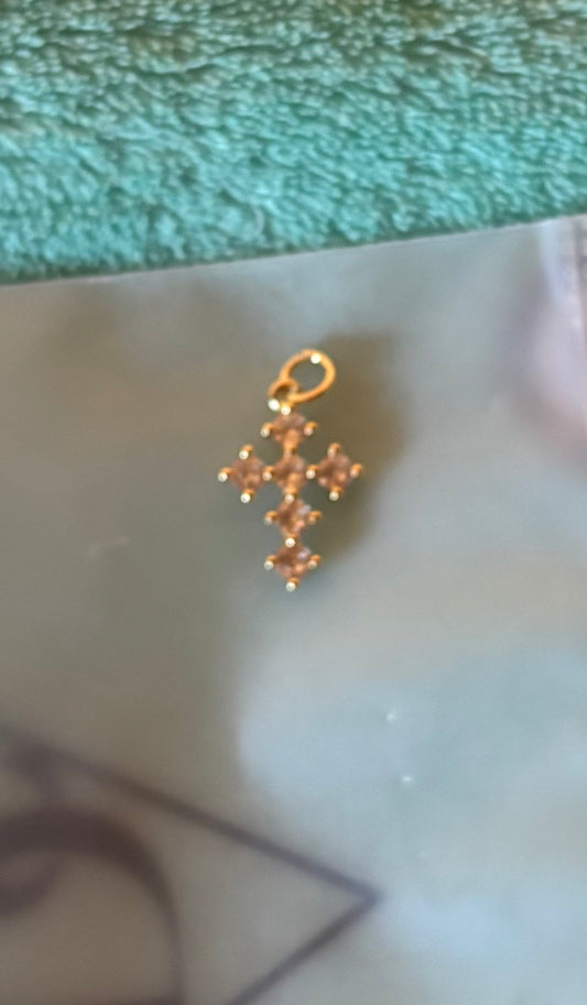 Glam Cross Charm