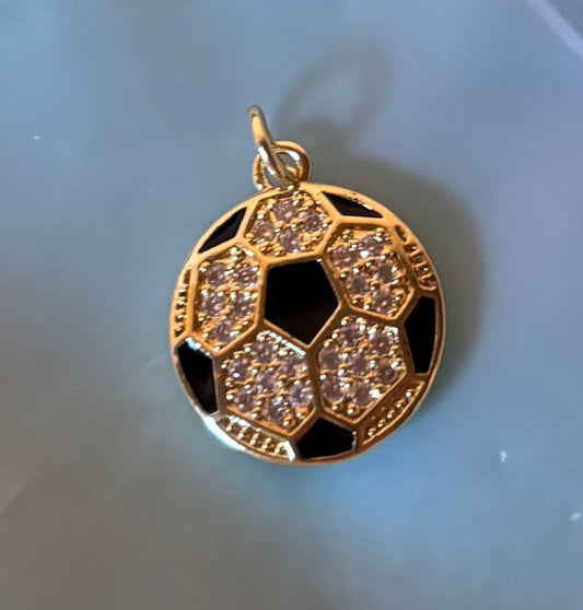 Diamond Soccer Charm