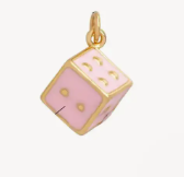 Pink Dice Charm