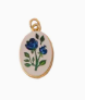 Oval Rose Double Charm