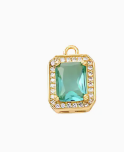 Emerald Diamond Charm