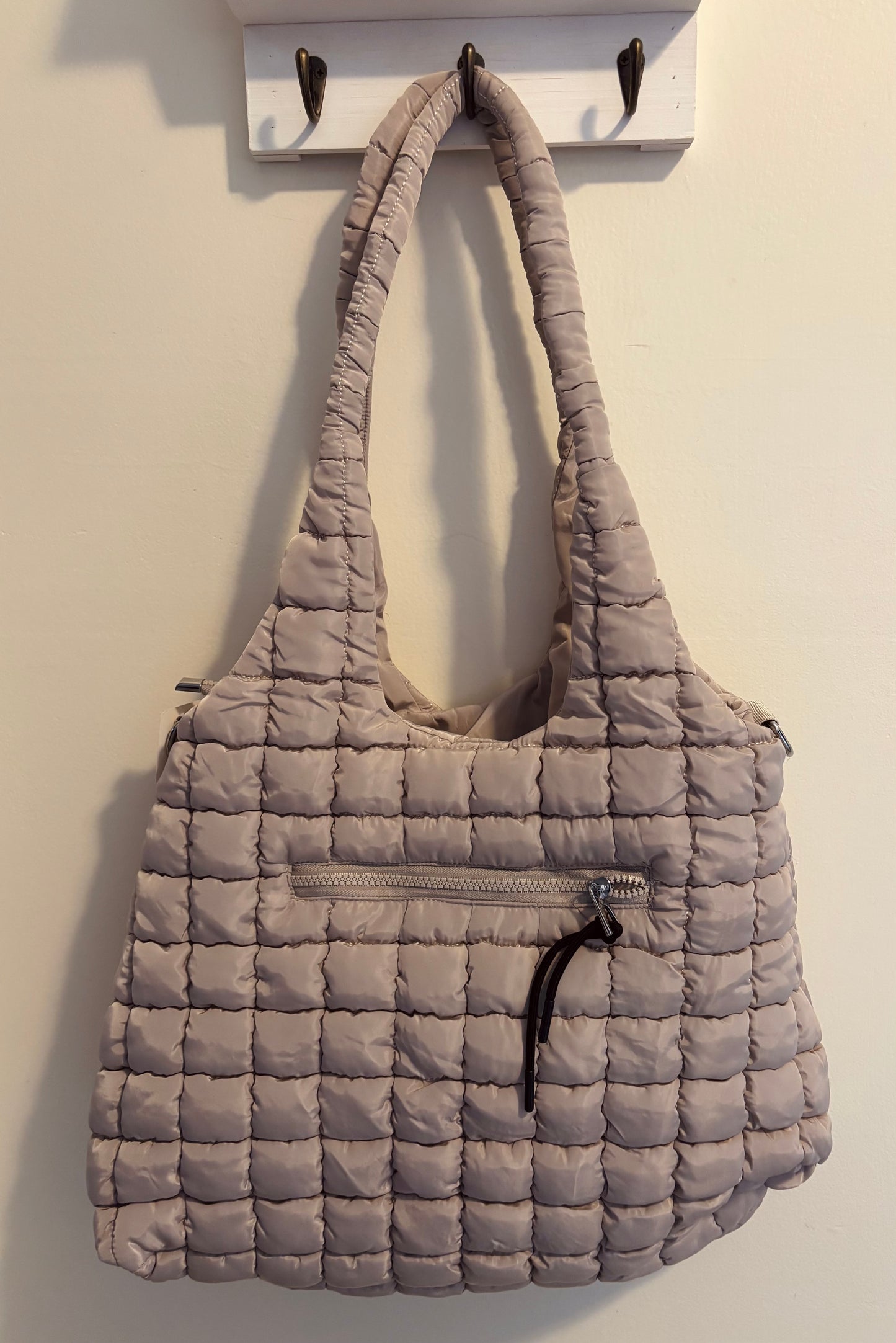 Quilted Tote Bag Sand