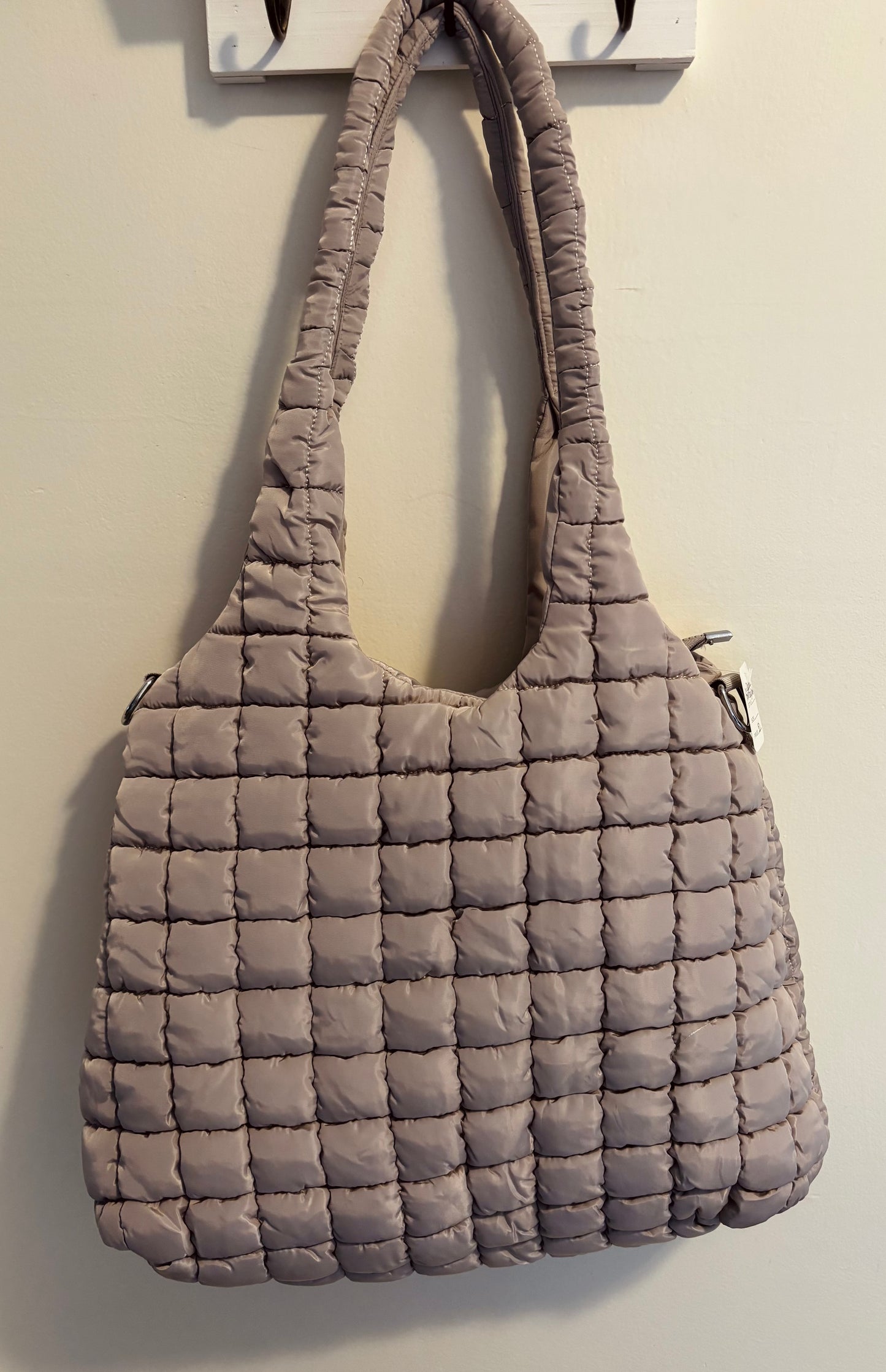 Quilted Tote Bag Sand