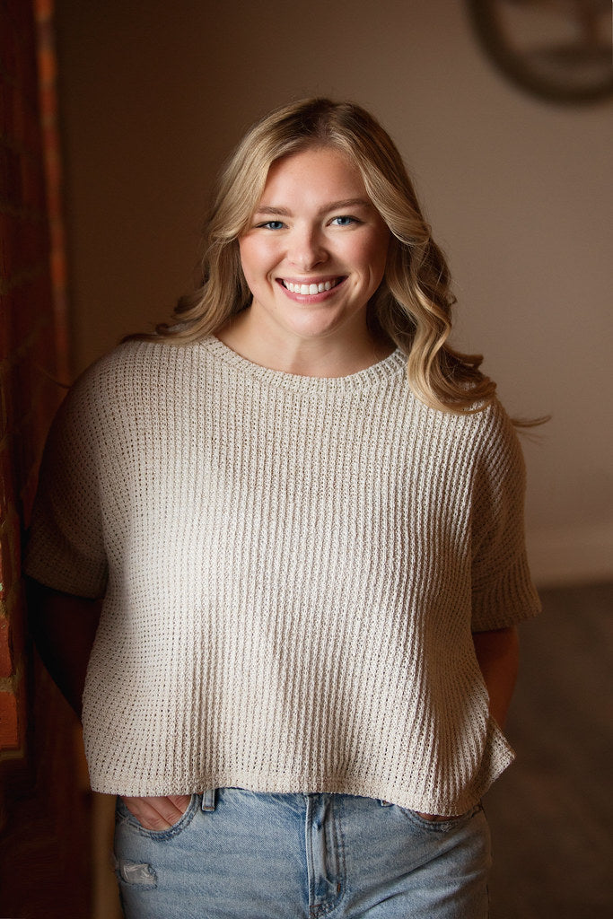 Waffle Knit Short Sleeve