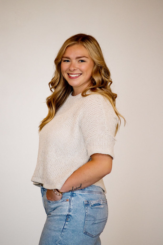 Waffle Knit Short Sleeve