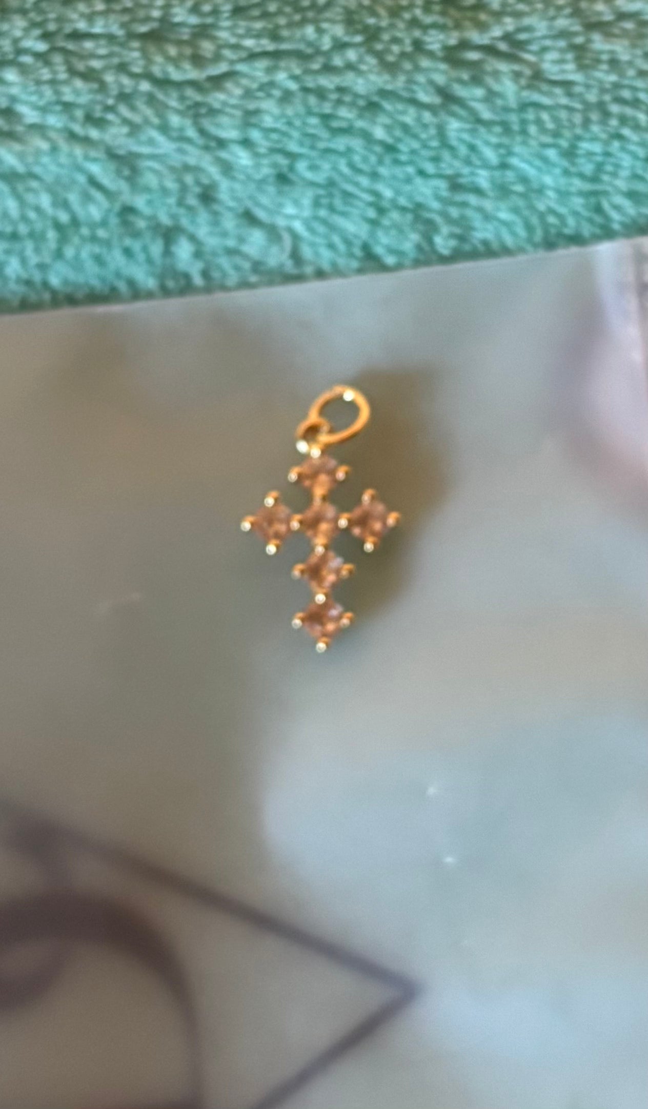 Glam Cross Charm