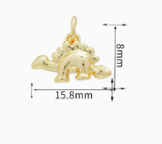 Gold Dino Charm