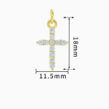 Itsy Paved Cross Charm