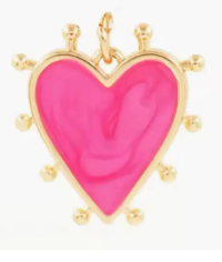 Marbled Heart Charm